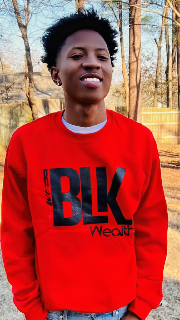 We R Blk Wealth on Echelon Local %%sep%% A Brand For The Culture | Building Black Generational Wealth | Embossed Hoodies, Crewnecks & T-shirts, as well as Printed Hoodies, Crewnecks & T-shirts. | Red Printed Crewneck, Sweatshirt